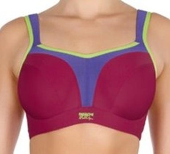 SYROKAN High Impact Sports Bras for Women Underwire High Support Racerback  No Bounce Workout Fitness Gym Magenta Purple 34B